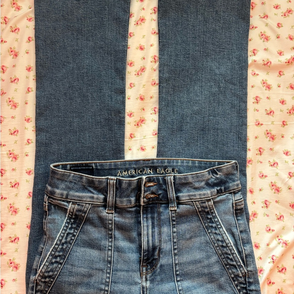American Eagle Hi-Rise Skinny Kick Crop Jeans